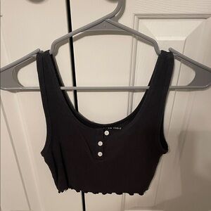 American Eagle Women's Black Crop Top Small (Like New)